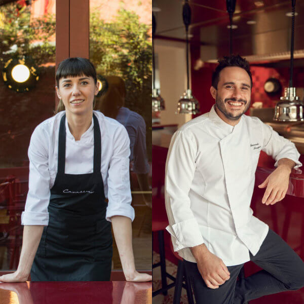 Virginia Cattaneo e Riccardo Forapani / Al Mèni Rimini / chef